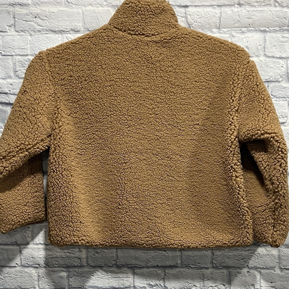 Everlane The ReNew Fleece Full Zip Shearling Inspired Teddy Bear Jacket Sz Large - Picture 2 of 9